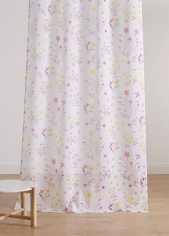 bpc living bonprix collection Gardine mit Blümchen Druck (1er Pack)