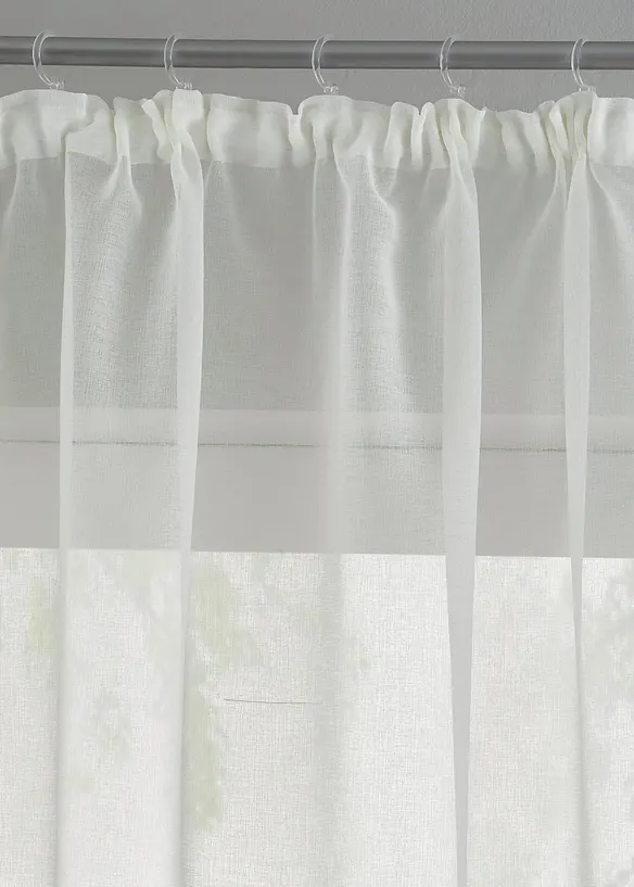 Bpc Living Bonprix Collection Gardine Mit Floralem Druck (1er-Pack)