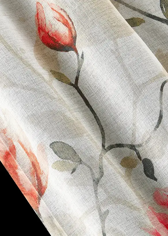 Bpc Living Bonprix Collection Gardine Mit Floralem Druck (1er-Pack)