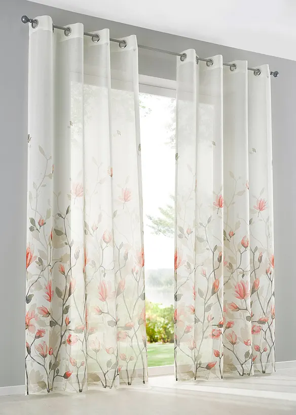 bpc living bonprix collection Gardine mit floralem Druck (1er-Pack)