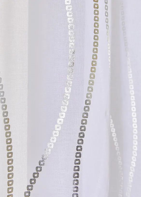 Bpc Living Bonprix Collection Gardine Mit Glanz Druck (1er Pack)