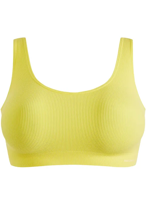bpc bonprix collection Geripptes Feel Comfort Seamless Bustier mit Spitze