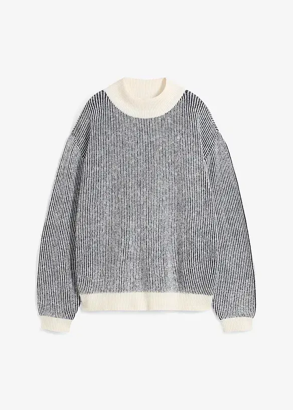 Bpc Bonprix Collection Gestreifter Pullover Mit Stehkragen