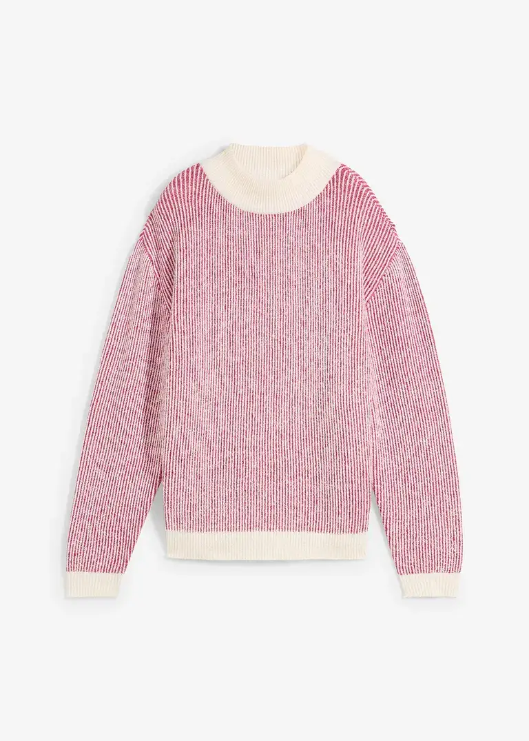 bpc bonprix collection Gestreifter Pullover mit Stehkragen