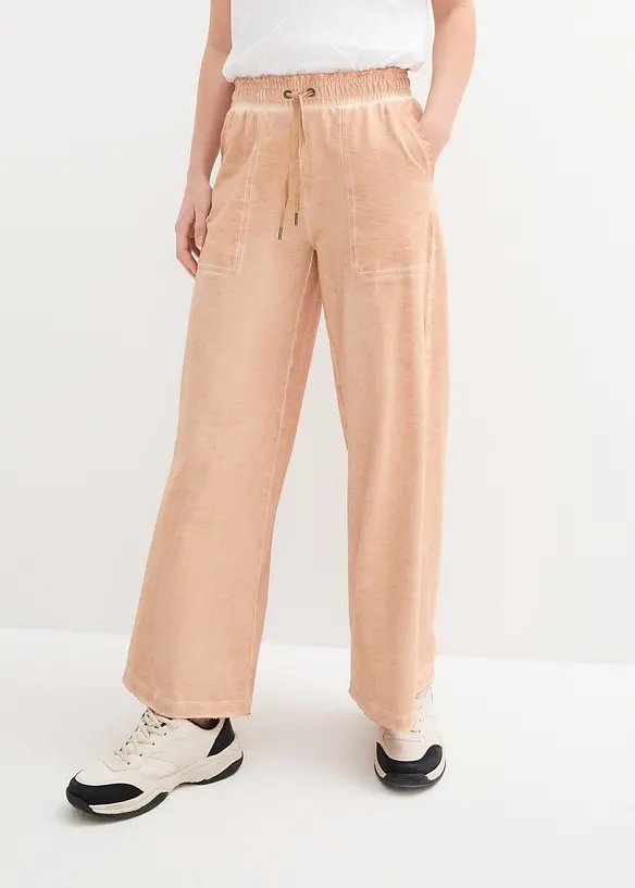 Bpc Bonprix Collection High-Waist-Sweathose Mit Cargo Details, Knöchelfrei