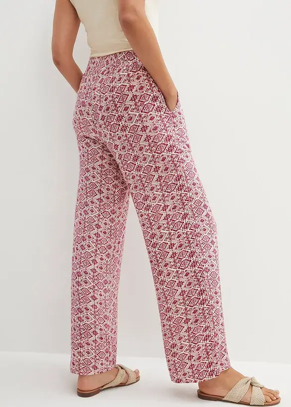 Bpc Bonprix Collection High-Waist-Viskose Shirthose, Lang