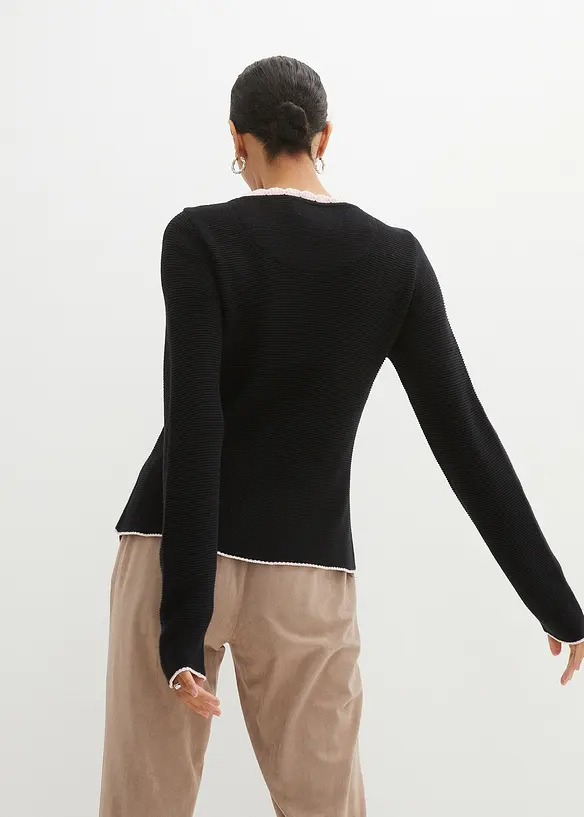 Bpc Selection Premium Hübsche Trachten-Strickjacke Mit Stickerei