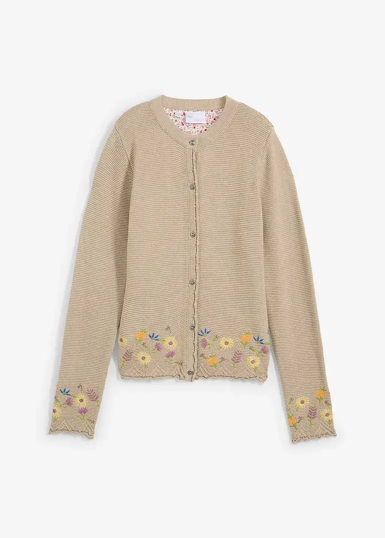 bpc selection Hübsche Trachten-Strickjacke mit Stickerei