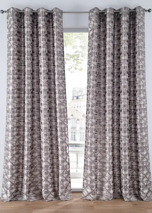 Bpc Living Bonprix Collection Jacquard Vorhang Grafisch (1er Pack)