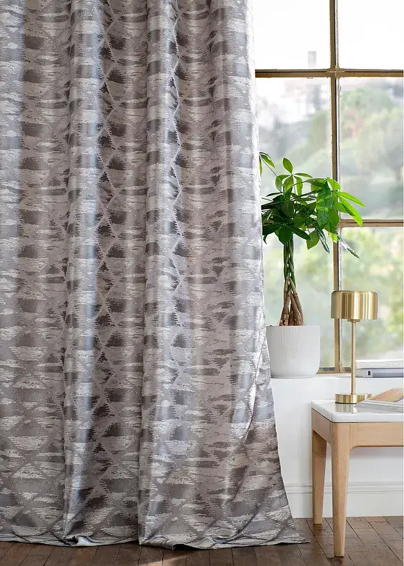 Bpc Living Bonprix Collection Jacquard Vorhang Grafisch (1er Pack)