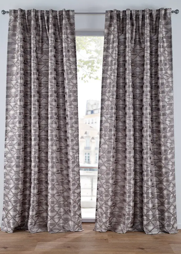 Bpc Living Bonprix Collection Jacquard Vorhang Grafisch (1er Pack)