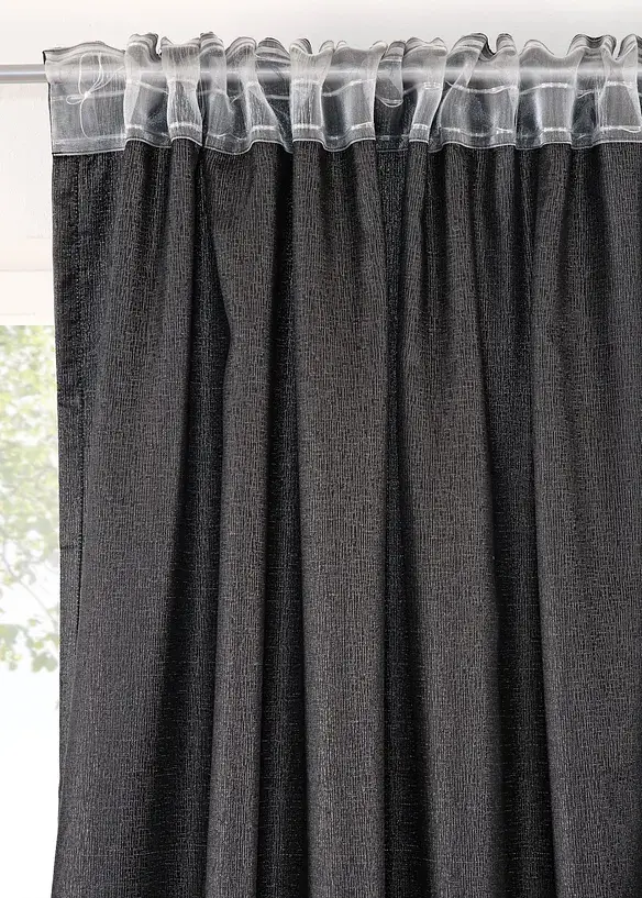 Bpc Living Bonprix Collection Jacquard Vorhang Mit Glanz (1er Pack)