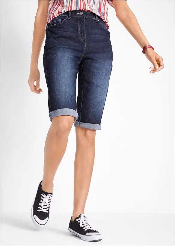 Bpc Bonprix Collection Jeans Bermuda Mid Waist Mit Gekrempeltem Saum