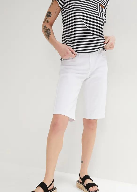 John Baner JEANSWEAR Jeans Bermuda Mid Waist, Stretch