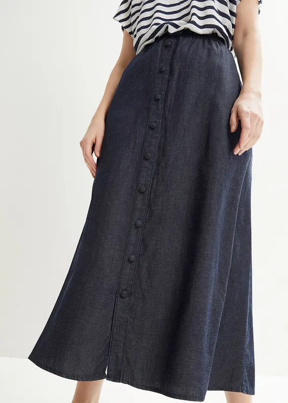 Bpc Bonprix Collection Jeans Rock, Mid Waist, Gummibund