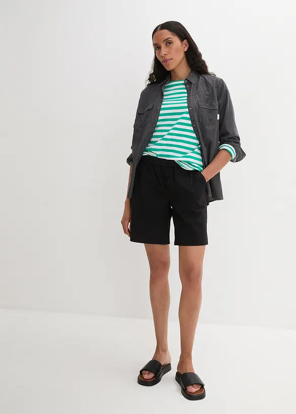 Bpc Bonprix Collection Jeansshorts, High Waist, Bequembund