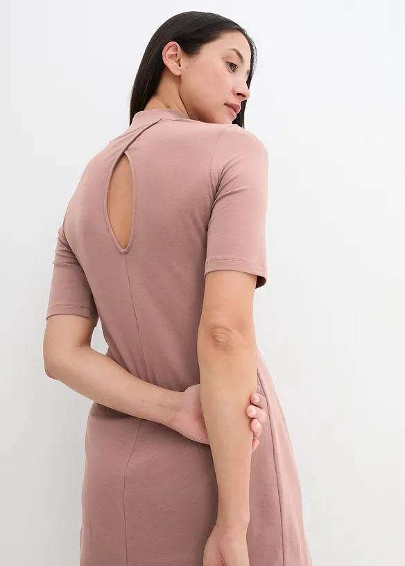 Bpc Bonprix Collection Jersey-Kleid Mit Stehkragen, Halbarm