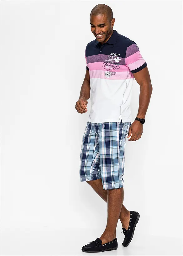 Bonprix Jersey Poloshirt Aus Reiner Baumwolle, Kurzarm