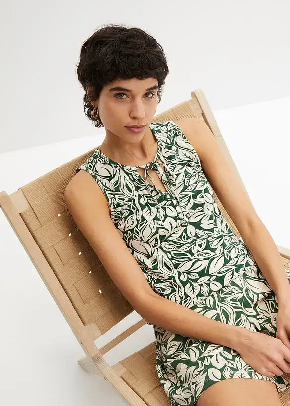 Bpc Bonprix Collection Jersey-Top Mit Bindedetail In A-Linie