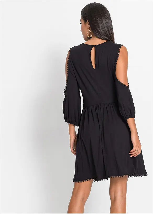 BODYFLIRT Jerseykleid Mit Cut-Outs Und Spitzendetail