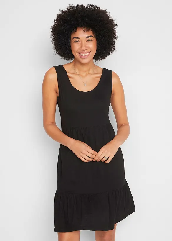 Bpc Bonprix Collection Jerseykleid Mit Volants Und Rückendetail