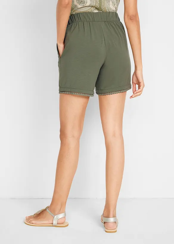 Bpc Bonprix Collection Jerseyshorts Mit Bequembund Und Spitze