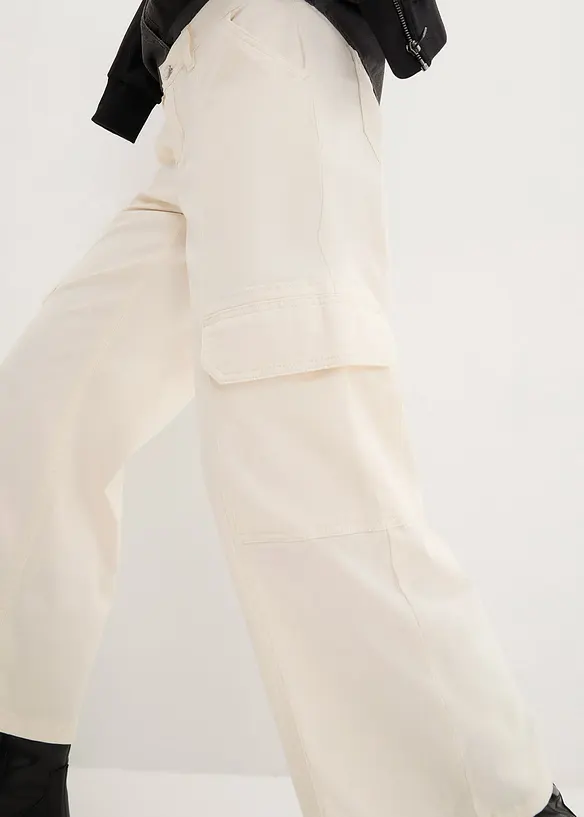 John Baner JEANSWEAR Cargo Jeans Mid Waist, Cropped