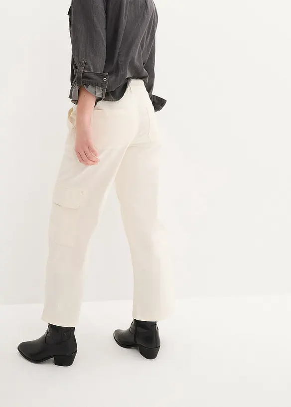 John Baner JEANSWEAR Cargo Jeans Mid Waist, Cropped