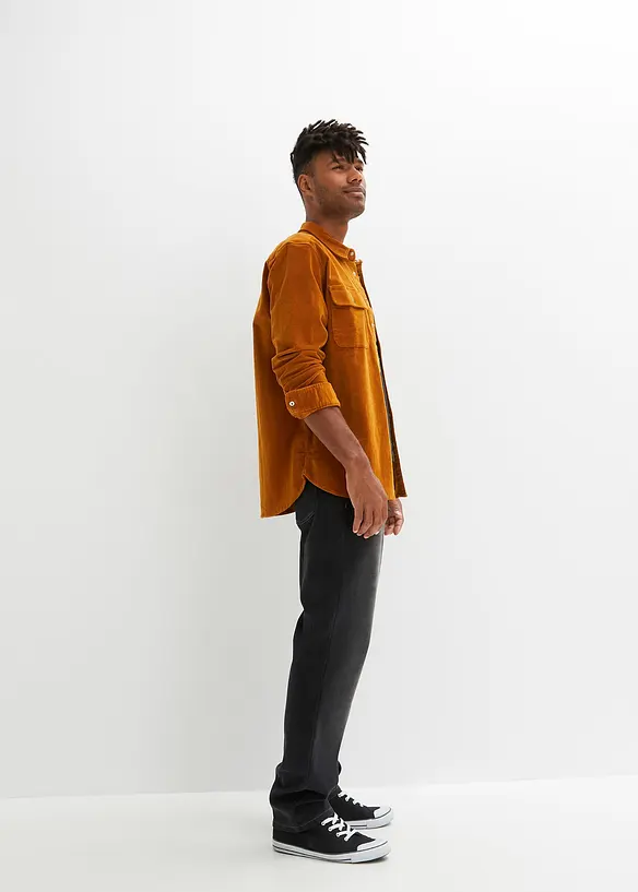 John Baner JEANSWEAR Cord-Langarmhemd, Regular Fit