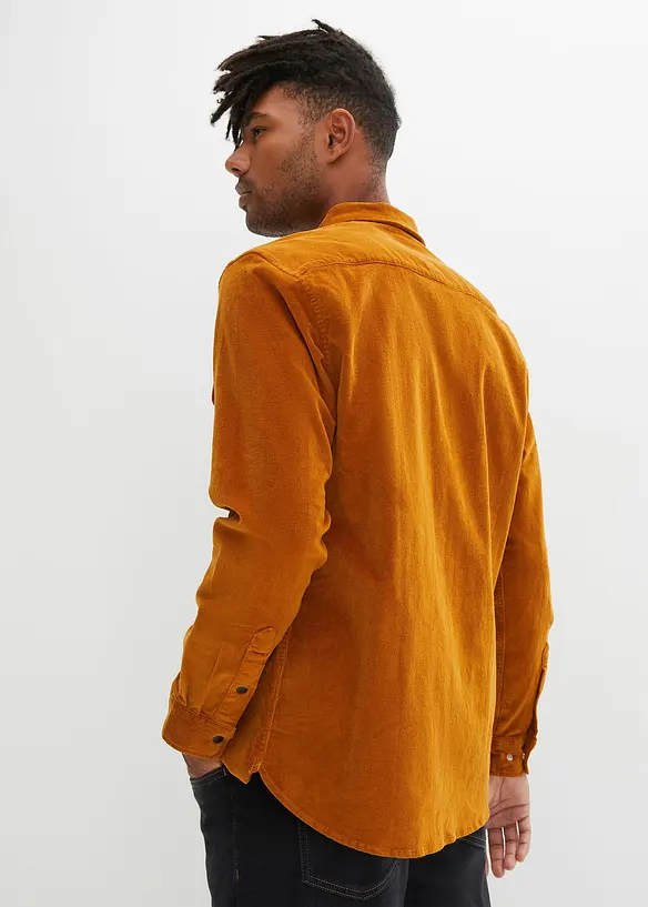 John Baner JEANSWEAR Cord-Langarmhemd, Regular Fit