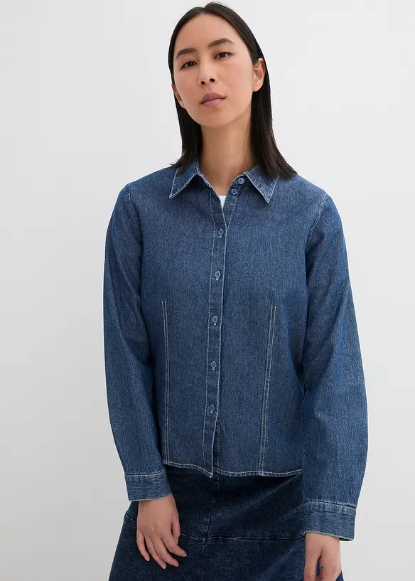 John Baner JEANSWEAR Jeansbluse, Loose Fit