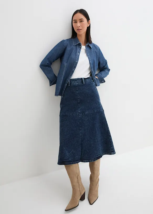 John Baner JEANSWEAR Jeansbluse, Loose Fit