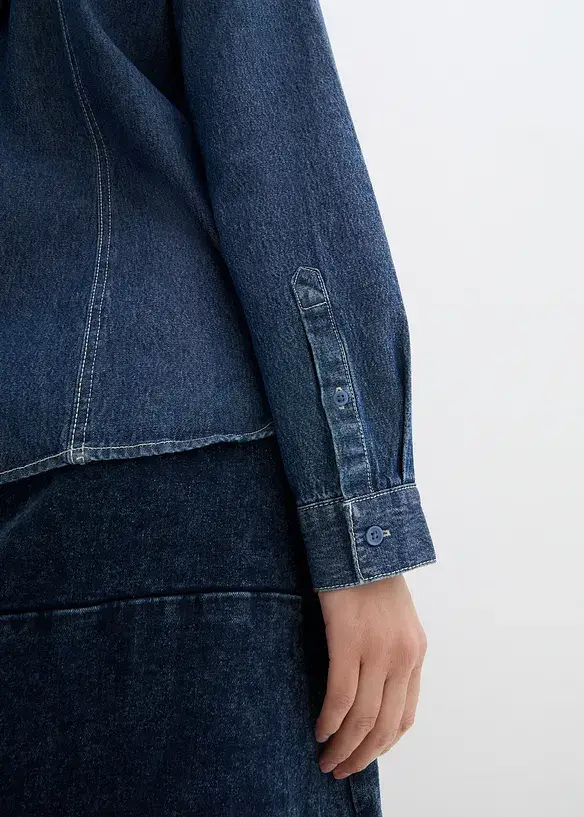 John Baner JEANSWEAR Jeansbluse, Loose Fit