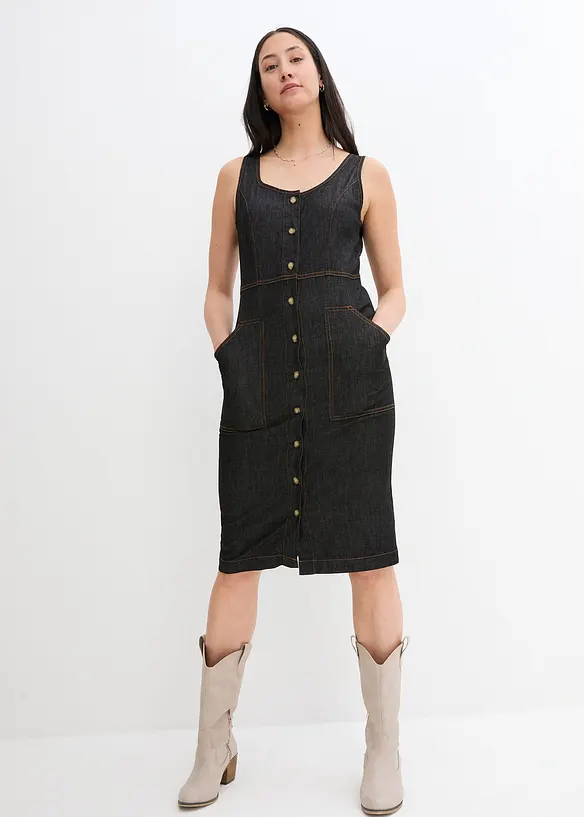 John Baner JEANSWEAR Jeanskleid Mit Knopfleiste