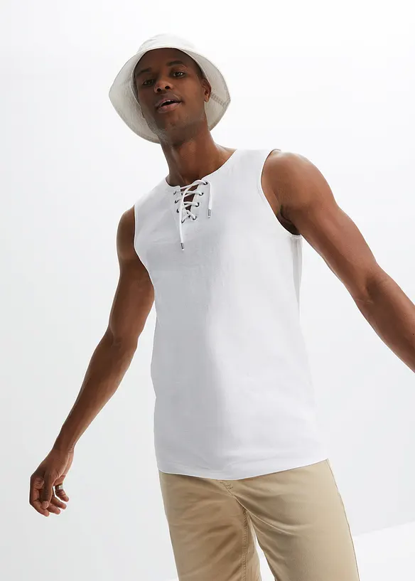 John Baner JEANSWEAR Muskel-Shirt Mit Schnürung