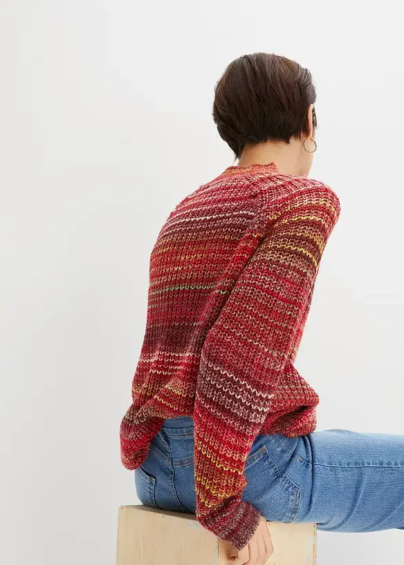 John Baner JEANSWEAR Pullover In Melange-Optik