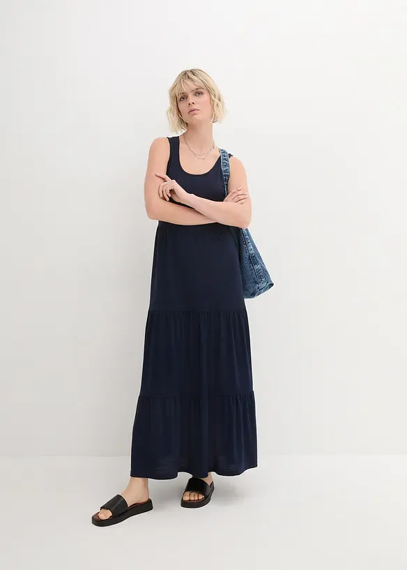 John Baner JEANSWEAR Shirtkleid Aus Strukturjersey