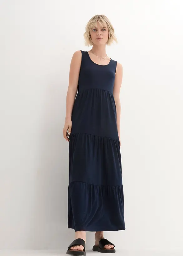 John Baner JEANSWEAR Shirtkleid Aus Strukturjersey