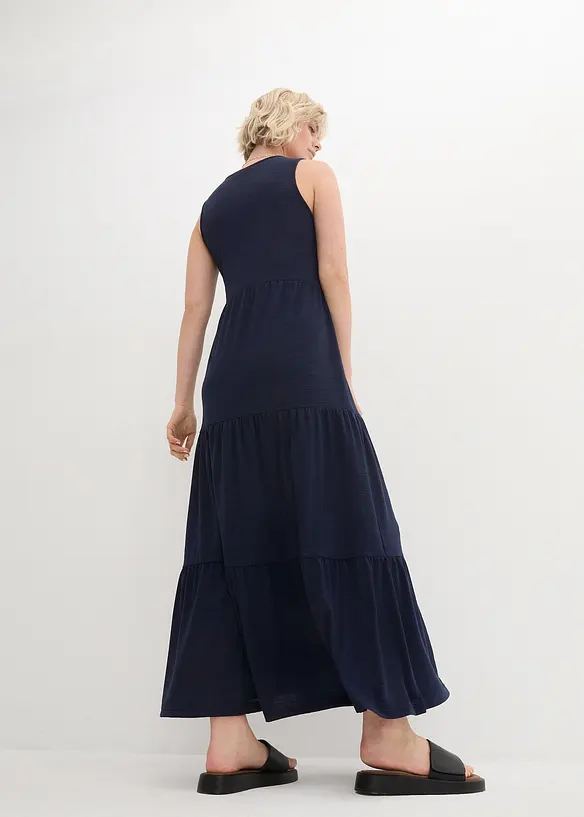 John Baner JEANSWEAR Shirtkleid Aus Strukturjersey