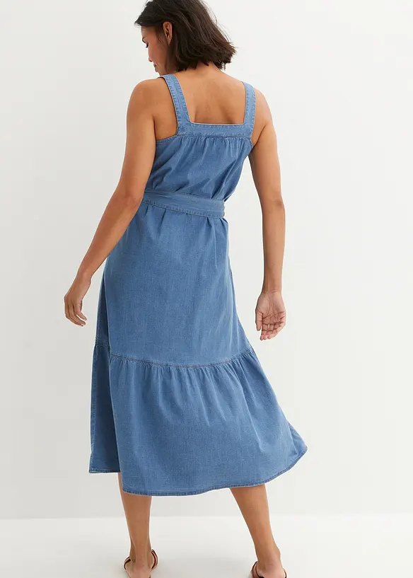 John Baner JEANSWEAR Sommer-Jeanskleid Mit Gürtel