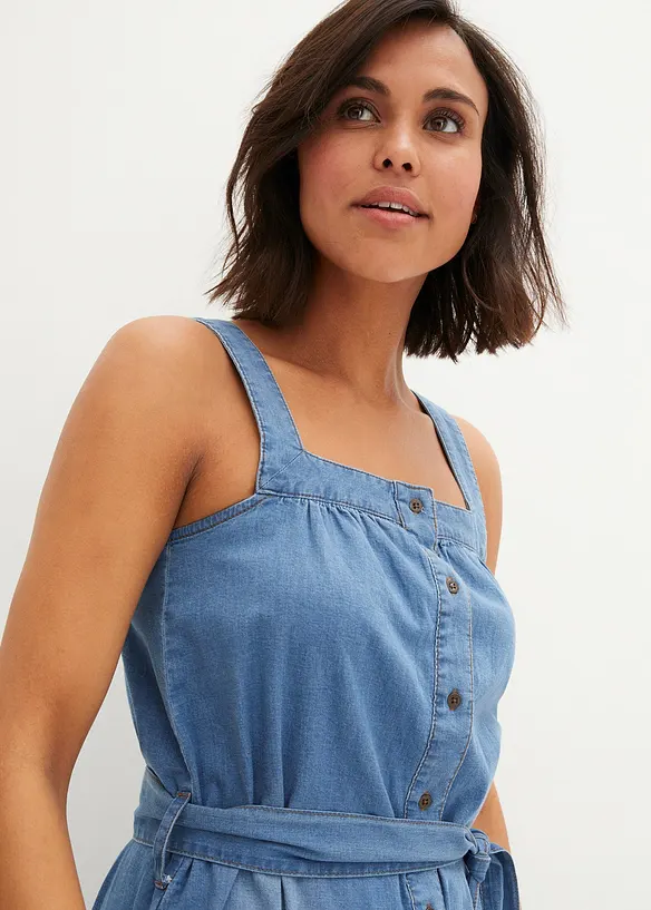 John Baner JEANSWEAR Sommer-Jeanskleid Mit Gürtel