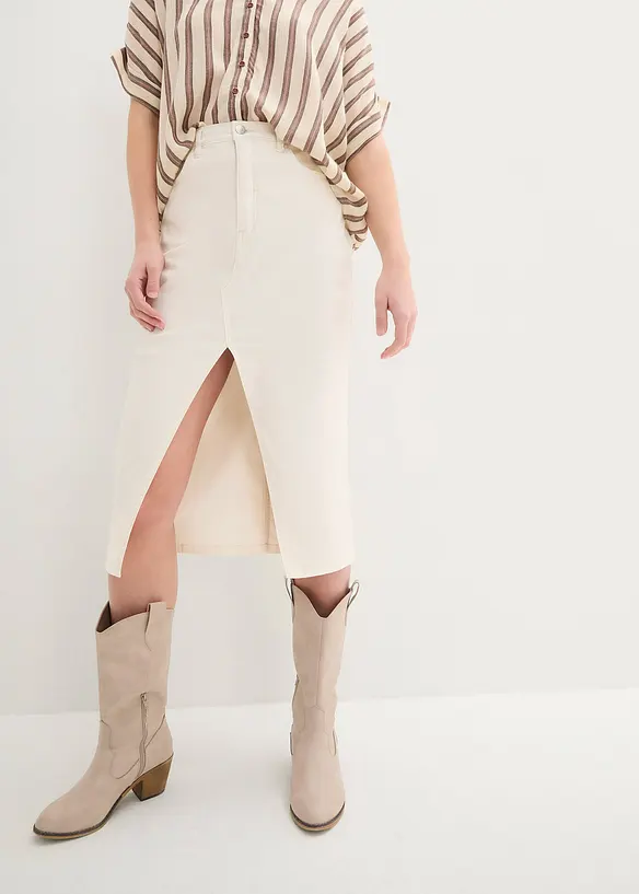 John Baner JEANSWEAR Stretch-Jeansrock, Midi Länge