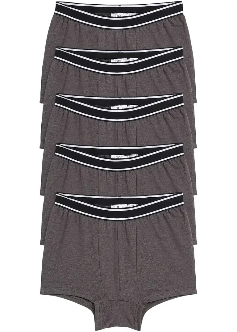 bpc bonprix collection Jungen Boxershorts mit Bio-Baumwolle (5er Pack)