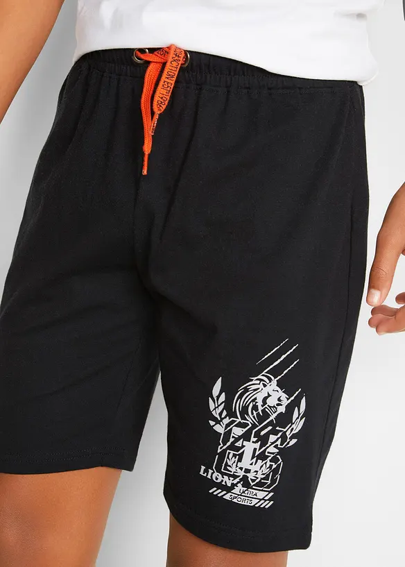 Bonprix Jungen Jersey-Bermuda Aus Bio-Baumwolle (2er Pack)