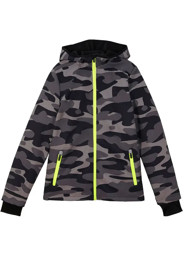 bpc bonprix collection Jungen Softshelljacke mit Camouflage Druck