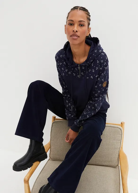 Bpc Bonprix Collection Kapuzensweatshirt Mit Reißverschluss