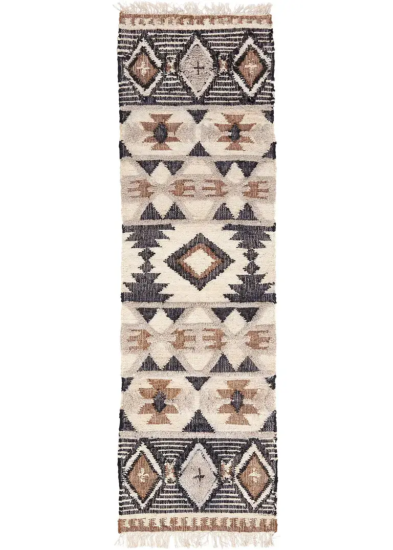 bpc living bonprix collection Kelim-Teppich in Hoch/Tiefoptik