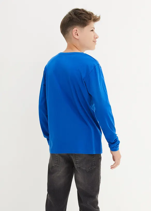 Bpc Bonprix Collection Kinder Langarmshirt Aus Nachhaltiger Baumwolle, (3er-Pack)