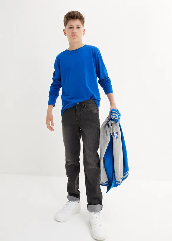 Bpc Bonprix Collection Kinder Langarmshirt Aus Nachhaltiger Baumwolle, (3er-Pack)