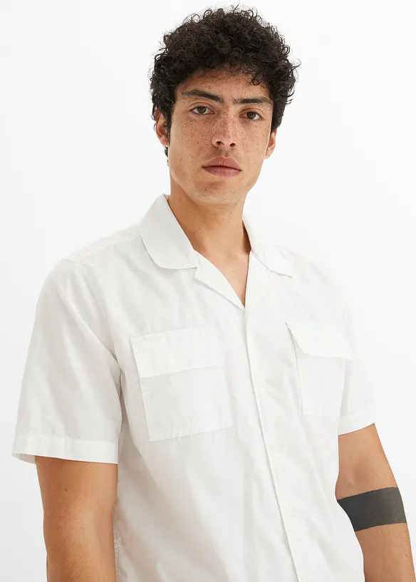 Bonprix Kurzarmhemd Mit Resortkragen Und Aus Bio Baumwolle